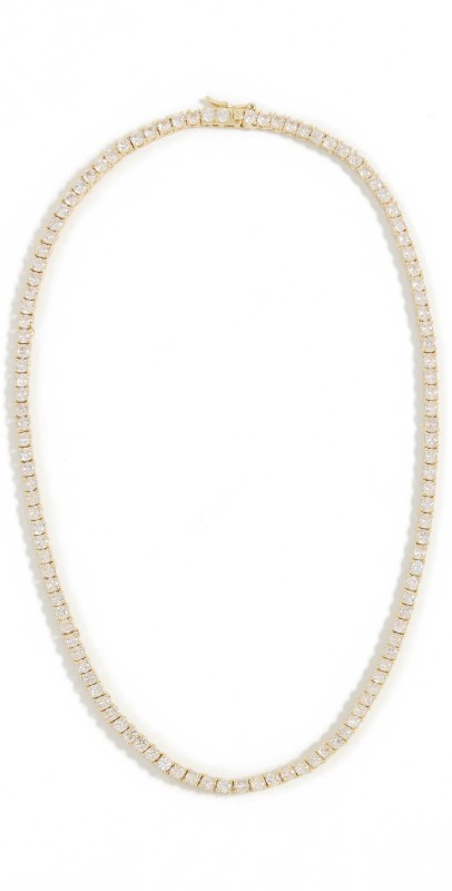 SHASHI Medium Tennis Necklace Gold