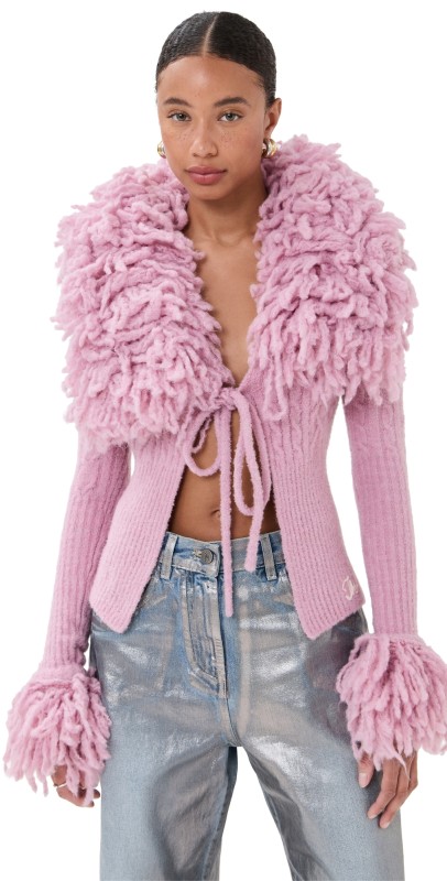 The Attico Cardigan Pink