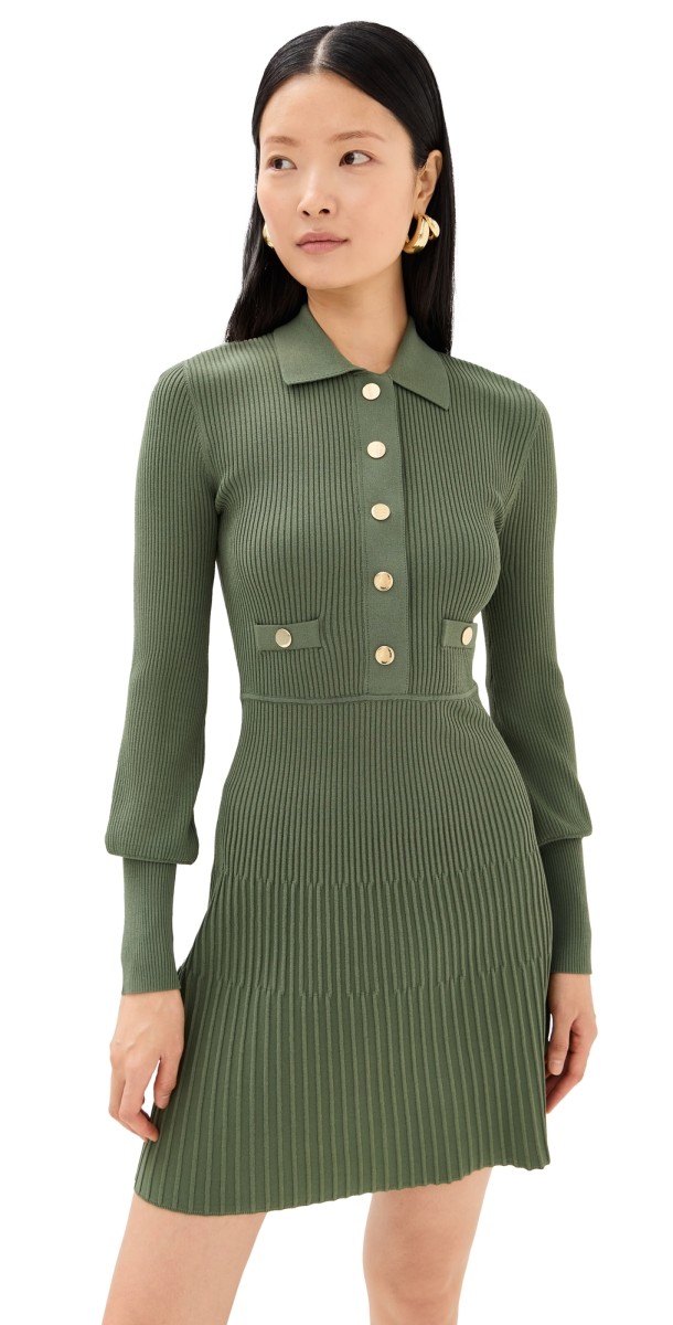 Veronica Beard Lauper Dress Stone Army