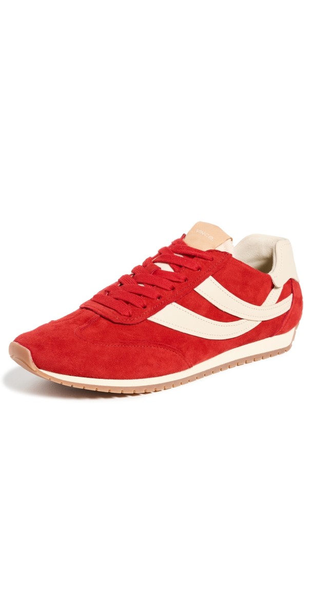 Vince Oasis Runner Sneakers Crimson