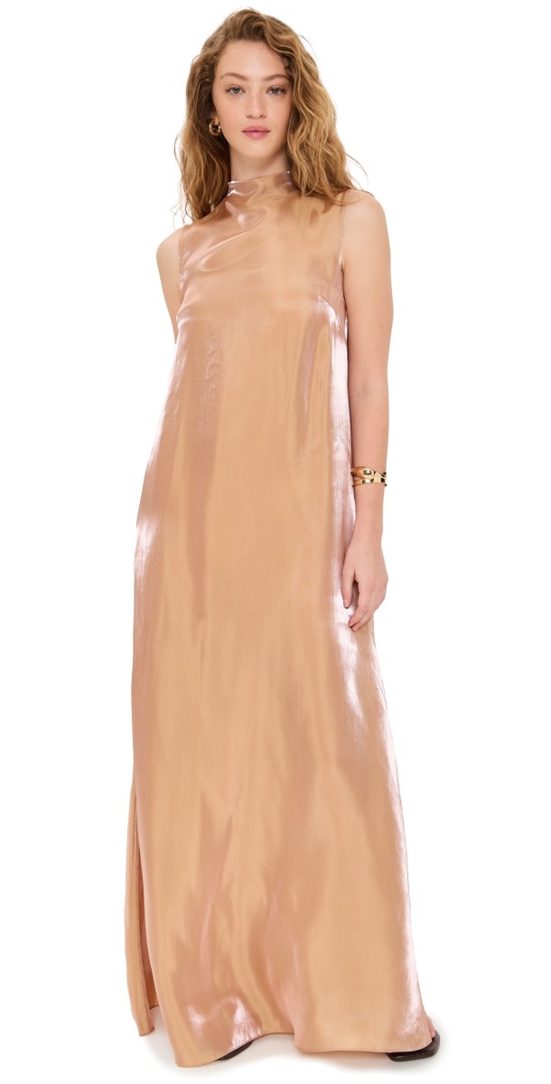STAUD Araya Dress Rose Gold