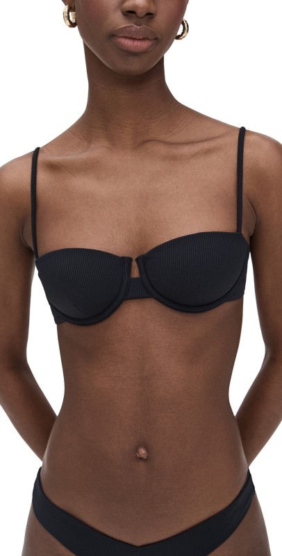 Onia Dalia Bikini Top Black