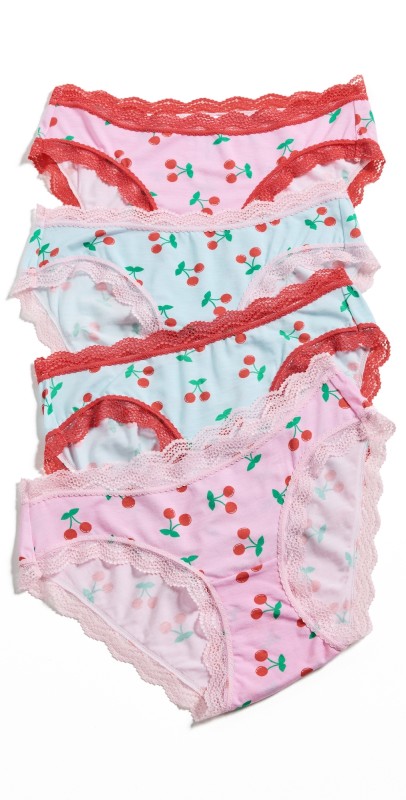 Stripe & Stare Original Knickers Four Pack Cherryade