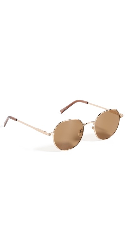 Le Specs Odyssey Sunglasses Gold Light Brown Mono