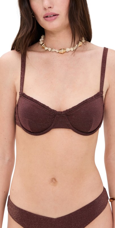 Onia Marilyn Bikini Top Rum