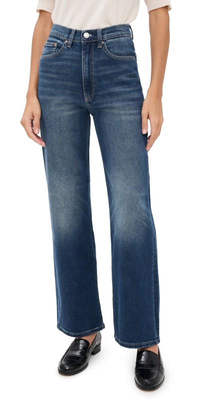DL1961 Karmine Refined Wide Leg High Rise Jeans Clearwater (Highluxe)
