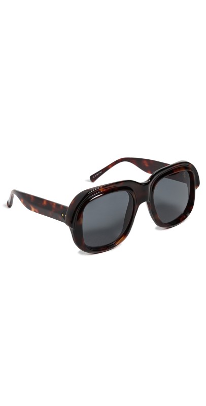 Dries Van Noten Round Sunglasses Tortoiseshell/Gold/Grey