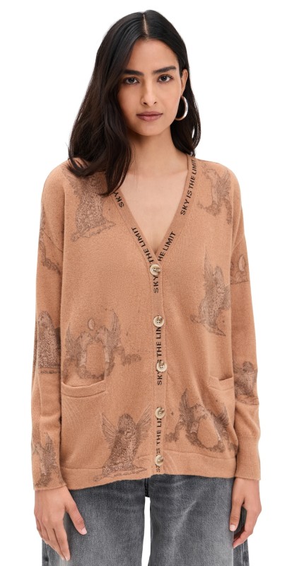 Las Sureñas Astrology Cardigan Almond