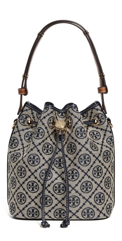 Tory Burch T Monogram Bucket Bag Tory Navy