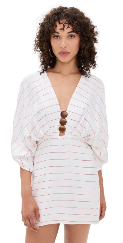 Azulu Abella Dress Ivory Stripe