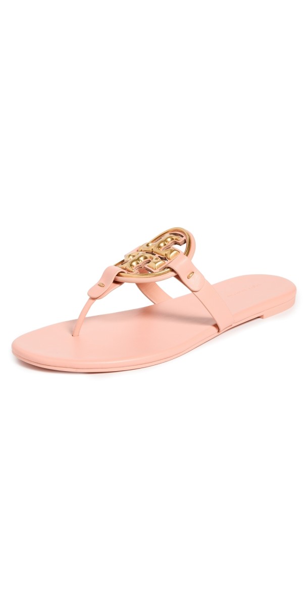 Tory Burch Metal Miller Soft Sandals Sweet Tooth/Gold