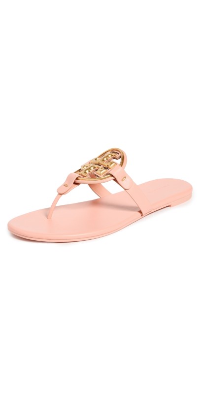 Tory Burch Metal Miller Soft Sandals Sweet Tooth/Gold