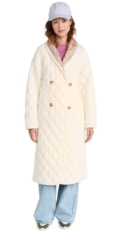 XIRENA Harlyn Puffer Coat Ivory Vine