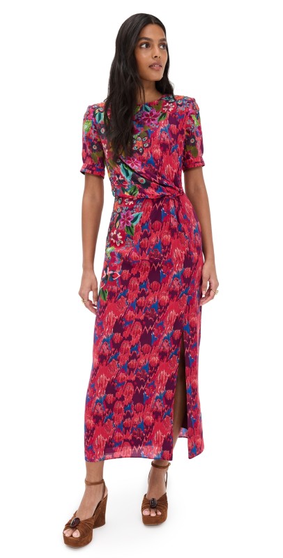 SALONI Devi Dress Astilbe Meadow Plmt