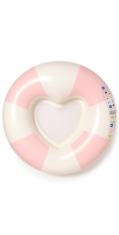 SunnyLife Luxe Tube Pool Ring Pink Strip