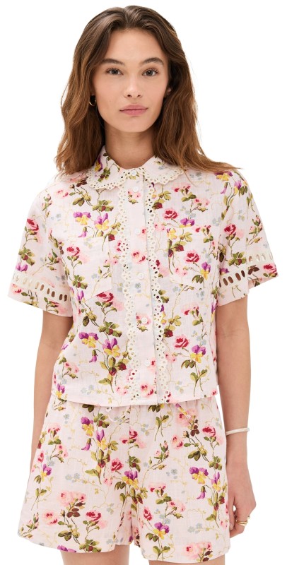 Hill House Home The Annette Top Bluebonnet/Multi