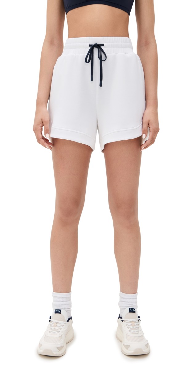 Varley Ollie High Rise Shorts 3.5 White
