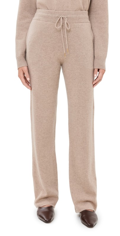 Nili Lotan Lyric Knit Pants Beige Melange