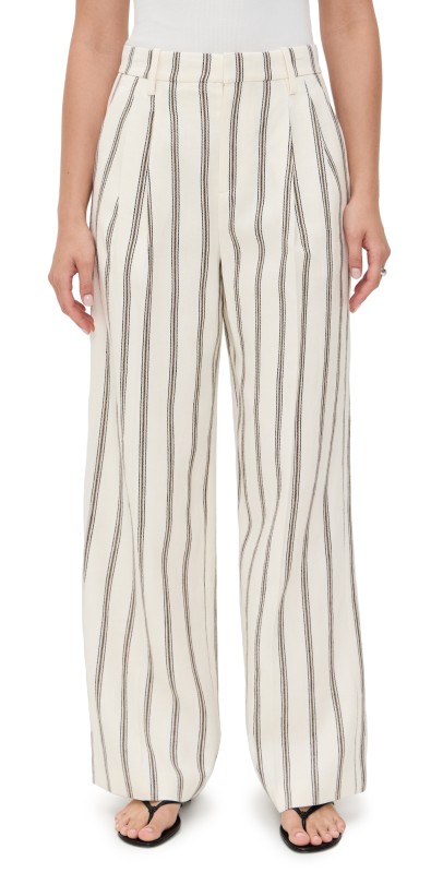 A. L.C. Charles Pants Cream Stripe