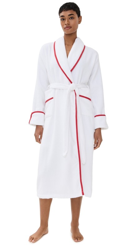 Hill House Home The Hotel Robe White/Red