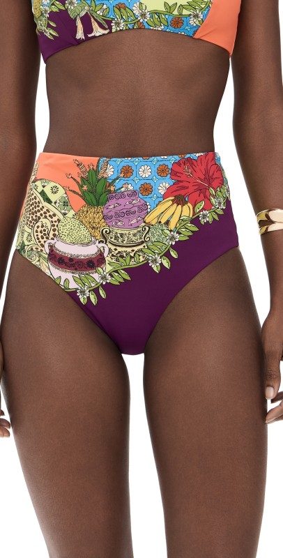 ALÉMAIS Tiger High Waisted Briefs Multi
