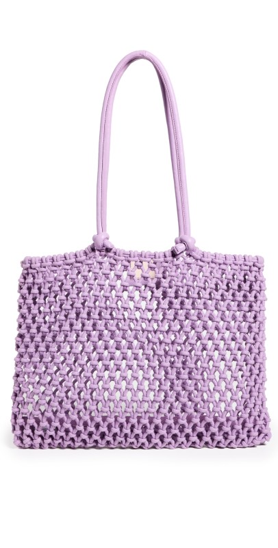 Clare V. Sandy Tote Lilac