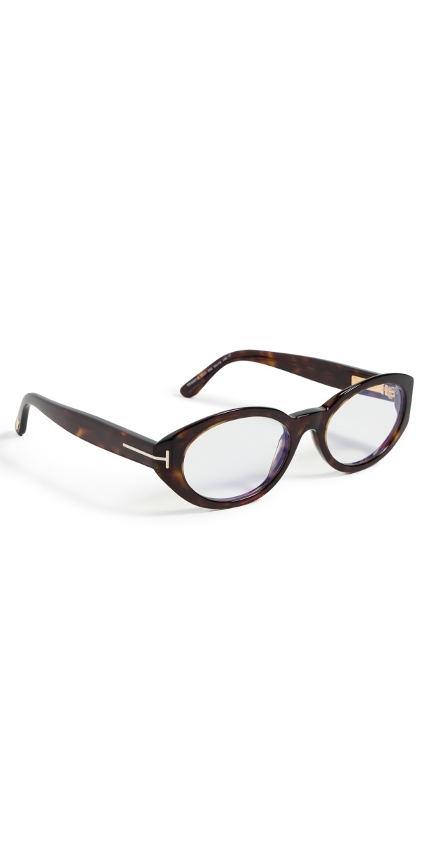 Tom Ford Round Glasses Classic Dark Havana