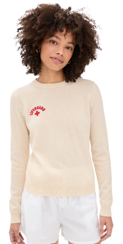 Jumper 1234 Cashmere Beach Crew Sweater Oatmeal