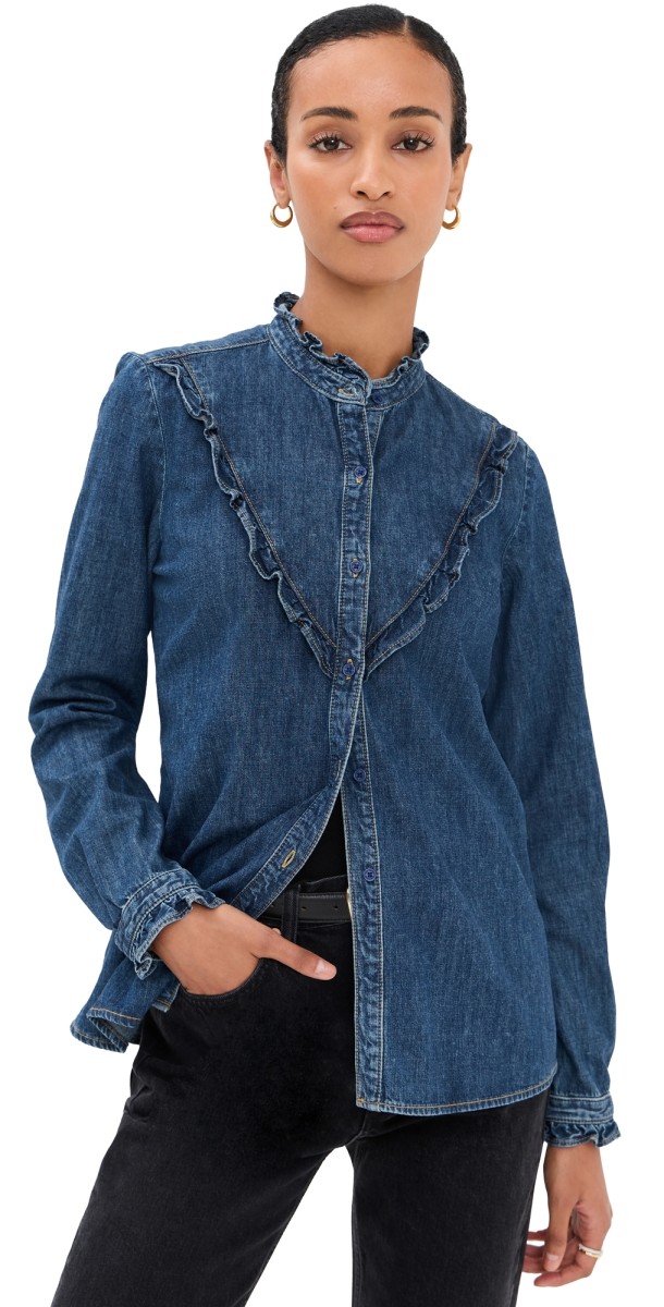 Nili Lotan Marcela Shirt Classic Wash