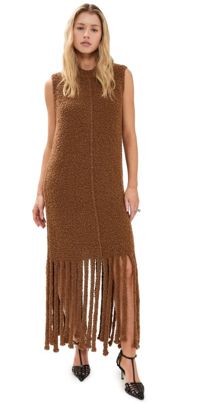 Rodebjer Betty Boucle Dress Caramel