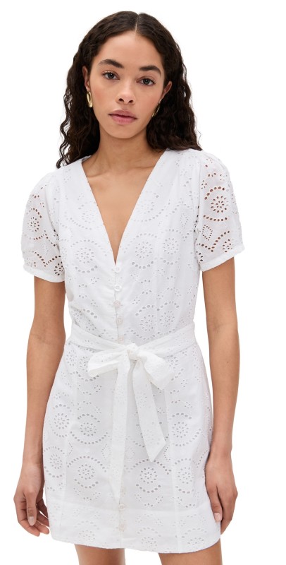 Joe's Jeans The Halle Eyelet Mini Dress White
