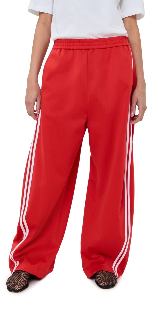Tibi Short Active Knit Winslow Pants Red