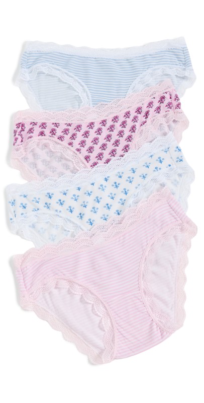 Stripe & Stare Stripe & Stare x Marea Original Knicker Four Pack Marea Flower Sprig