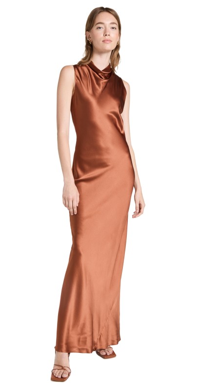 Veronica Beard Kura Dress Cognac