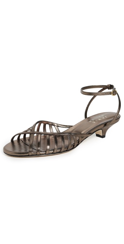 Jamie Haller The Caged Kitty Heels Burnished Bronze