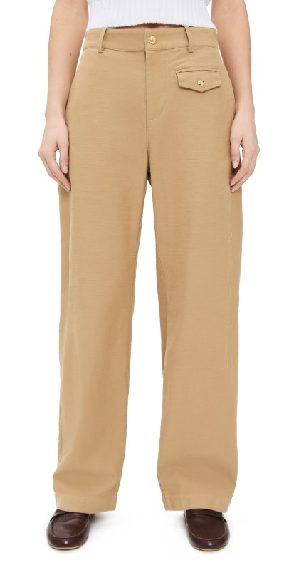 rag & bone Holden Cotton Pants Beige