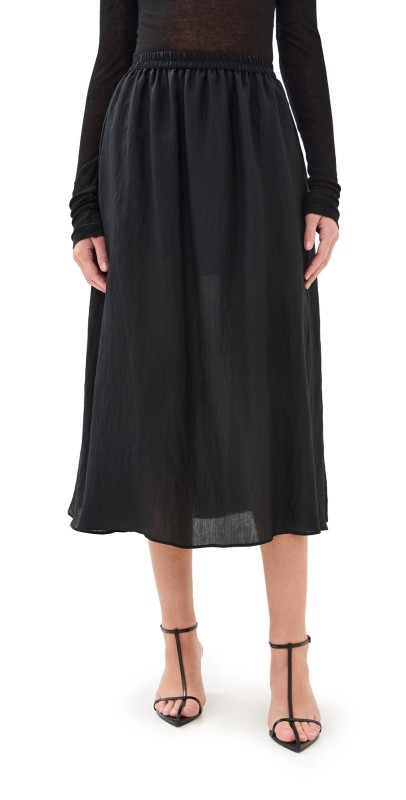 ALIGNE Natalie Sheer Skirt Black