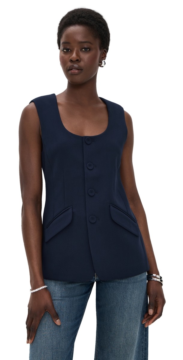 Favorite Daughter The Diana Vest Navy