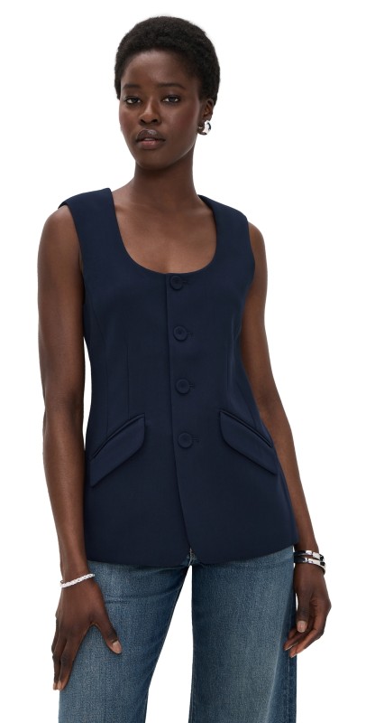 Favorite Daughter The Diana Vest Navy