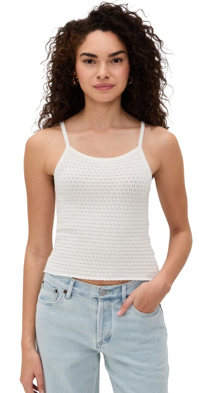 Joe's Jeans The Pointelle Everyday Tank Milk