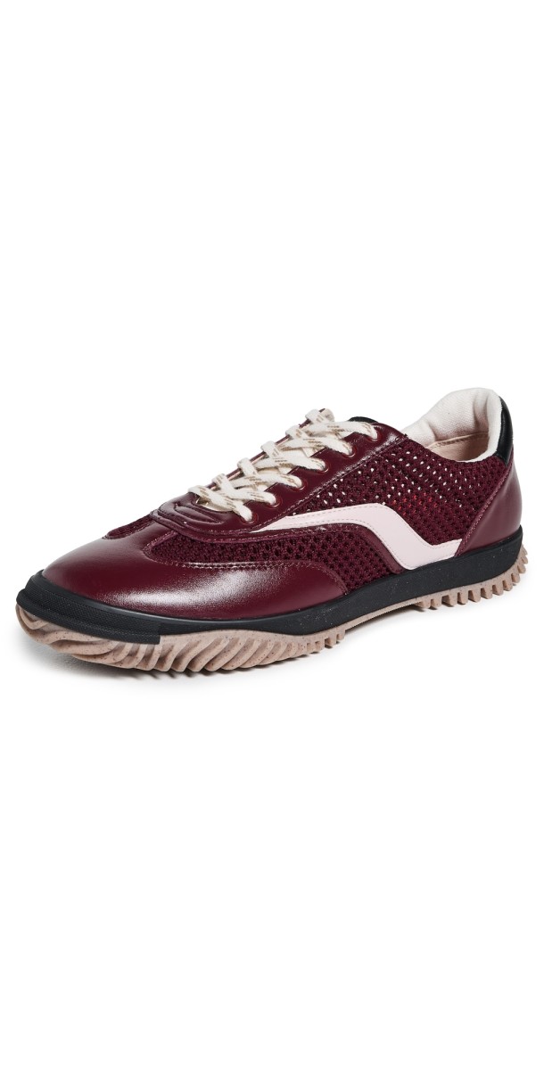 Stella McCartney S-Wave Sport Alter Mat And Mesh Sneakers Wine