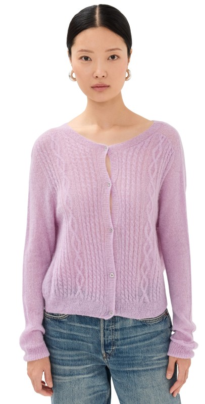 ALOHAS Corden Lilac Tricot Cardigan Lilac