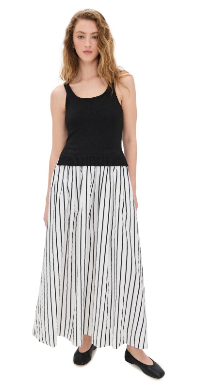 Line & Dot Celeste Dress Black/Ivory