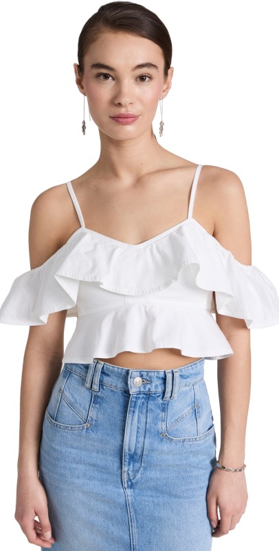Isabel Marant Étoile Voloteo Top White