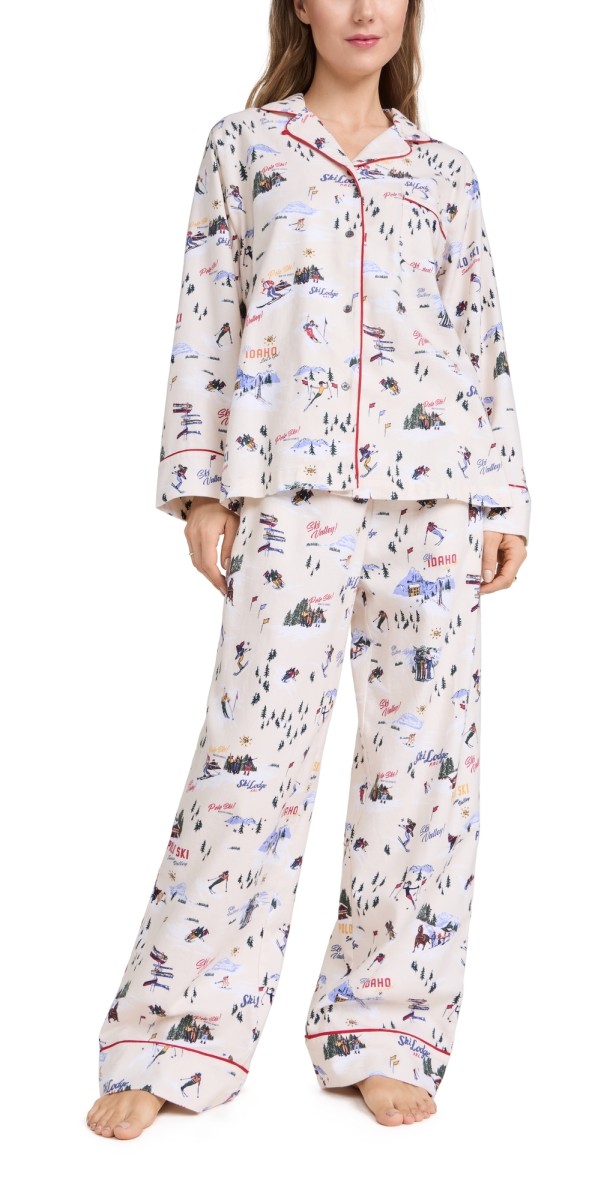 Polo Ralph Lauren Flannel Pajama Set Ski Slopes