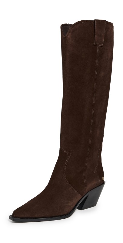 ANINE BING Tall Tania Boots Dark Brown