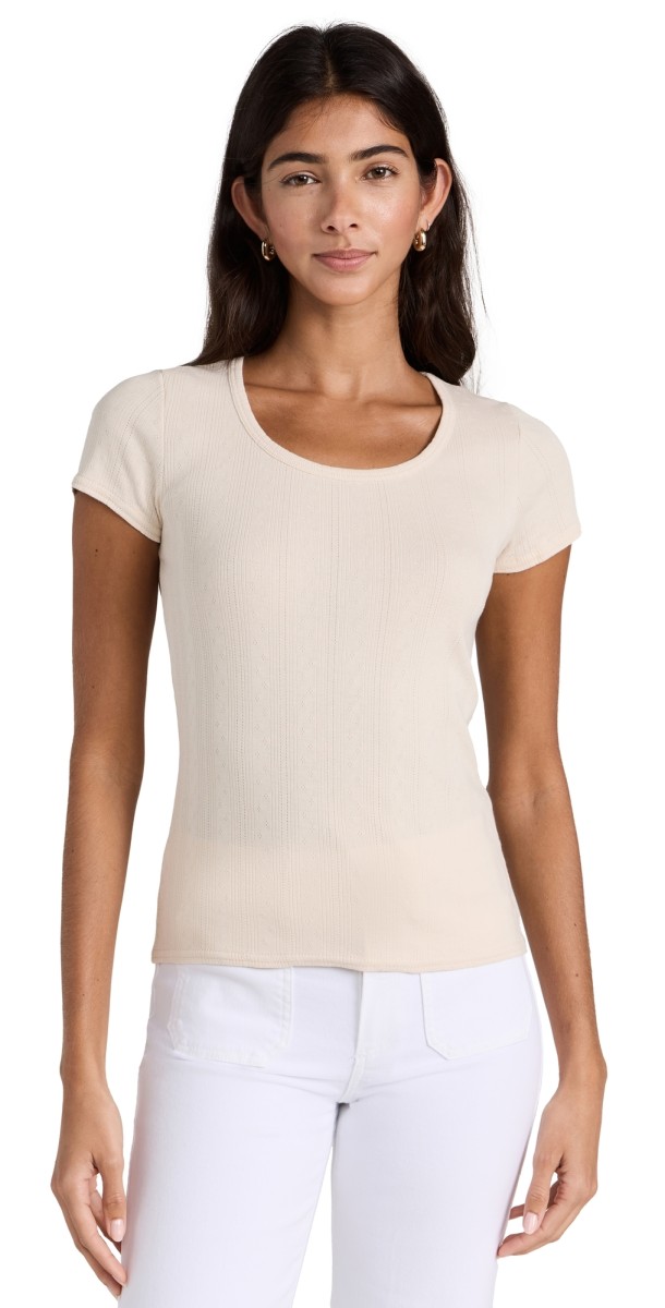Nation LTD Pointelle Billy Tee White Chocolate