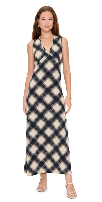 Little Lies Plaid Printed Dress Print