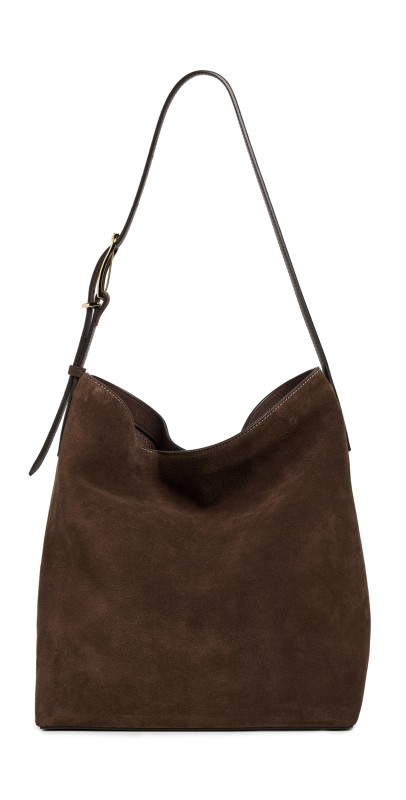 Liffner Slouch Bucket Bag Dark Brow
