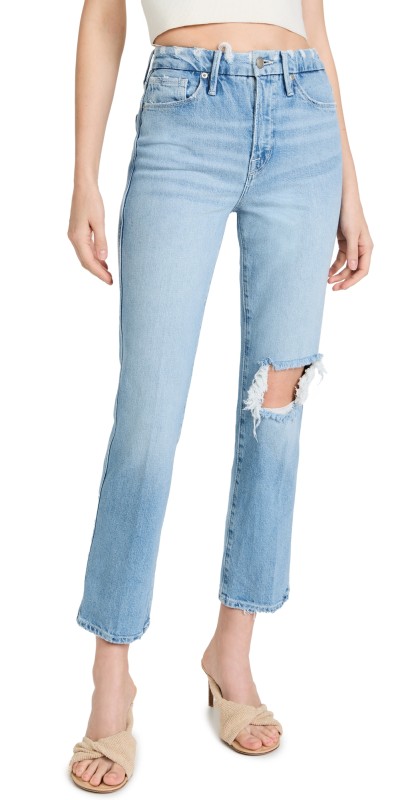 Good American Good Curve Straight Jeans Indigo124